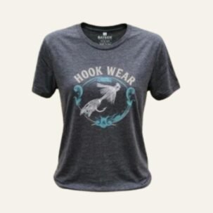Women's Hook Wear® Double Fly Tee – Heather Charcoal