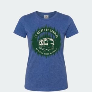 Women's Hook Wear® Nomadic Camper Tee – Heather Blue