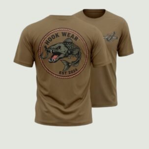 Hook Wear® Franken-Cast Striker Tee – Coyote Brown