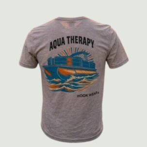 Hook Wear® Sunrise Cruise Tee – Light Grey